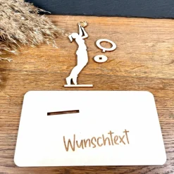 Geldscheinhalter Basketball, Basketballspielerin, Geldgeschenk, Geburtstag, Sport, Geschenk, Wunschtext, Personalisierba