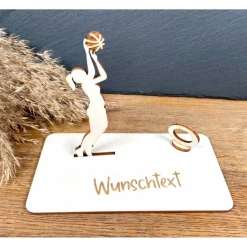 Geldscheinhalter Basketball, Basketballspielerin, Geldgeschenk, Geburtstag, Sport, Geschenk, Wunschtext, Personalisierba