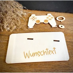 Geldscheinhalter Controller, Konsole, Spielekonsole, Gamecontroller, Geldgeschenk, Geburtstag, Geschenk, Wunschtext, Per