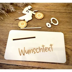 Geldscheinhalter Enduro, Motorrad, Geburtstag, Führerschein, Geschenk, Wunschtext, Personalisierbar