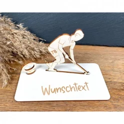 Geldscheinhalter Feldhockey, Feldhockeyspieler, Geldgeschenk, Geburtstag, Geschenk, Wunschtext, Personalisiert