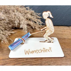 Geldscheinhalter Feldhockey, Feldhockeyspielerin, Geldgeschenk, Geburtstag, Geschenk, Wunschtext, Personalisiert