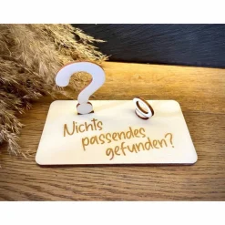 Geldscheinhalter Fragezeichen, Universell, Geldgeschenk, Geburtstag, Geschenk, Wunschtext, Personalisiert