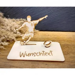 Geldscheinhalter Fußballspieler, Geldgeschenk, Geburtstag, Wunschtext, Personalisierbar