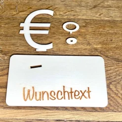 Geldscheinhalter Geld, Universell, Euro, Geldgeschenk, Geburtstag, Geschenk, Wunschtext, Personalisiert