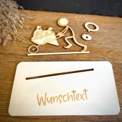 Geldscheinhalter Geldsack, Geld, Stick Figure, Geldgeschenk, Geburtstag, Hochzeit, Jubiläum, Geschenk, Wunschtext, Perso