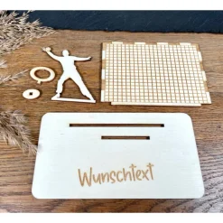 Geldscheinhalter Handball, Handballspieler, Geldgeschenk, Geburtstag, Wunschtext, Personalisierbar