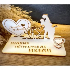 Geldscheinhalter Hochzeit, Hochzeitspaar, Herz, Geldgeschenk, Geschenk, Wunschtext, Personalisierbar