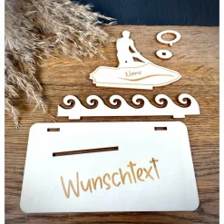 Geldscheinhalter Jet Ski, Jetski, Wasser, Geldgeschenk, Geburtstag, Geschenk, Wunschtext, Personalisierbar