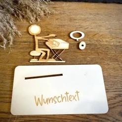Geldscheinhalter Keyboard, Instrument, Musik, Stick Figure, Geldgeschenk, Geburtstag, Geschenk, Wunschtext, Personalisie
