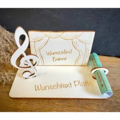 Geldscheinhalter Konzert, Theater, Musical, Musik, Geldgeschenk, Geburtstag, Geschenk, Wunschtext, Personalisierbar