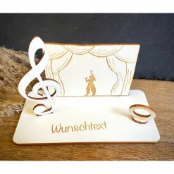 Geldscheinhalter Konzert, Theater, Musical, Musik, Geldgeschenk, Geburtstag, Geschenk, Wunschtext, Personalisierbar