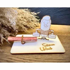 Geldscheinhalter Mann mit Koffer, Urlaub, Reise, Geldgeschenk, Geburtstag, Flitterwochen, Geschenk, Wunschtext, Personal