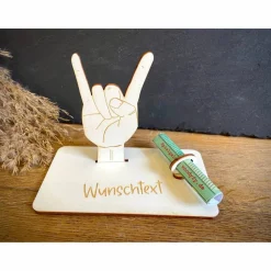 Geldscheinhalter Metal, Konzert, Metalhand, Musik, Geldgeschenk, Geburtstag, Geschenk, Wunschtext, Personalisierbar