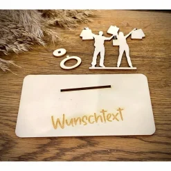 Geldscheinhalter Shopping, Einkaufen, Geldgeschenk, Geburtstag, Geschenk, Wunschtext, Personalisierbar