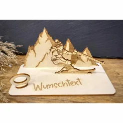 Geldscheinhalter Ski, Skifahrerin, Skiurlaub, Berge, Winterurlaub, Urlaub, Geldgeschenk, Geburtstag, Geschenk, Wunschtex