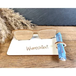Geldscheinhalter Sonnenbrille, Allgemein, Geburtstag, Führerschein, Geschenk, Wunschtext, Personalisierbar