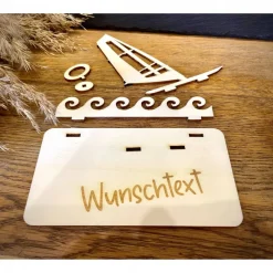 Geldscheinhalter Surfen, Surfer, Wasser, Geldgeschenk, Geburtstag, Geschenk, Wunschtext, Personalisierbar