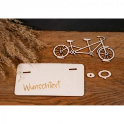 Geldscheinhalter Tandem, Fahrrad, Geldgeschenk, Geburtstag, Rad, Geschenk, Wunschtext, Personalisierbar