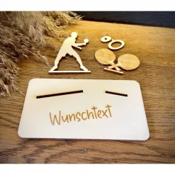 Geldscheinhalter Tischtennis, Geldgeschenk, Geburtstag, Tischtennisspieler, Tischtennisschläger, Geschenk, Wunschtext, P