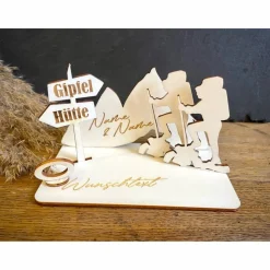 Geldscheinhalter Urlaub, Berge, Wandern, Geldgeschenk, Geburtstag, Geschenk, Wunschtext, Personalisierbar