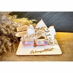 Geldscheinhalter Urlaub, Berge, Wandern, Geldgeschenk, Geburtstag, Geschenk, Wunschtext, Personalisierbar