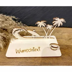 Geldscheinhalter Urlaub, Insel, Surfen, Geldgeschenk, Geburtstag, Geschenk, Wunschtext, Personalisierbar
