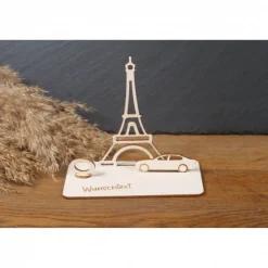 Geldscheinhalter Urlaub, Paris, Eiffelturm, Frankreich, Weltreise, Auto, Geldgeschenk, Geburtstag, Geschenk, Wunschtext,