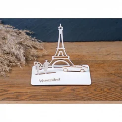 Geldscheinhalter Urlaub, Paris, Eiffelturm, Frankreich, Weltreise, Auto, Geldgeschenk, Geburtstag, Geschenk, Wunschtext,