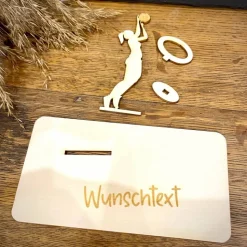Geldscheinhalter Volleyball, Volleyballspielerin, Geldgeschenk, Geburtstag, Sport, Geschenk, Wunschtext, Personalisierba