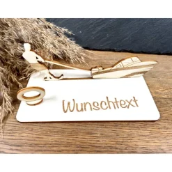 Geldscheinhalter Wasserski, Ski, Wasser, Geldgeschenk, Geburtstag, Geschenk, Wunschtext, Personalisierbar