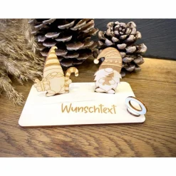 Geldscheinhalter Weihnachtswichtel, Wichtel, Weihnachtsmann, Weihnachten, Nikolaus, Geldgeschenk, Geschenk, Wunschtext,