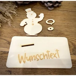 Geldscheinhalter Winter, Schneemann, Schnee, Einkaufen, Geldgeschenk, Geburtstag, Geschenk, Wunschtext, Personalisierbar