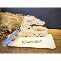 Geldscheinhalter Zug, Eisenbahn, Kind, Geldgeschenk, Geburtstag, Kindergeburtstag, Geschenk, Wunschtext, Personalisierba