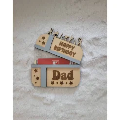 Geldscheinverpackung ,Gutscheinverpackung aus Holz, Geburtagsgeschenk,Personalisiert,Verpackung