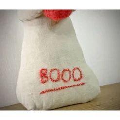 Genähtes Gespenst mit gehäkeltem Kürbis - ein tolles Upcycling Unikat für Halloween oder Gothik Fans