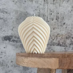 Geometrische Design-Kerze aus Sojawachs | Origami Kerzen l Groß I Minimalistische Deko | Handgefertigt