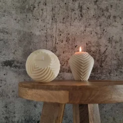 Geometrische Design-Kerze aus Sojawachs | Origami Kerzen l Groß I Minimalistische Deko | Handgefertigt