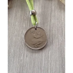 Geschenk / Kette mit einem  50-Pfennig-Stück von 1973  /  Geburtstag / Jubiläum