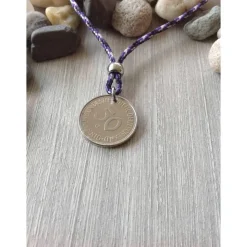 Geschenk / Kette mit einem alten 50-Pfennig-Stück / zum runden Geburtstag / Jubiläum / 1972