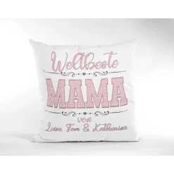 Geschenk beste Mama- Kissen mit Namen- Muttertagsgeschenke- Mama Geschenke