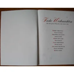 Geschenk Booklet , Büchlein, Taschenbuch mit Geschenkkarte -  "Frohe Weihnachten"