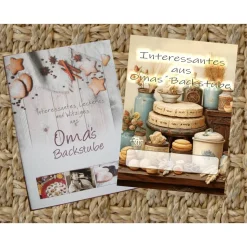 Geschenk Booklet , Büchlein, Taschenbuch mit Geschenkkarte -  Interessantes, Leckeres, Witziges aus Omas Backstube