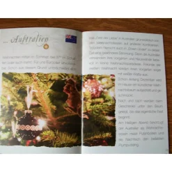 Geschenk Booklet , Büchlein mit Geschenkkarte -  "Weihnachten traditionell" - Sitten und Gebräuche