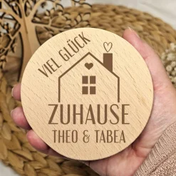 Geschenk Einzug neues Zuhause personalisiert mit Namen Naschglas Aufbewahrungsglas Süßigkeiten