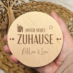 Geschenk Einzug neues Zuhause personalisiert mit Namen Naschglas Aufbewahrungsglas Süßigkeiten