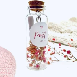 Geschenk Erzieherin Weihnachten mit Trockenblumen