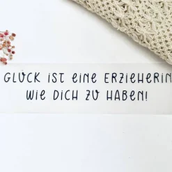 Geschenk Erzieherin Weihnachten mit Trockenblumen