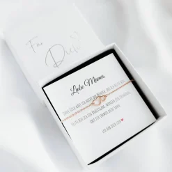 Geschenk für die Bräutigam Mutter – Herz Armband aus Edelstahl, Geschenkidee Hochzeit