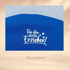 Geschenk für Erzieher / Erzieherinnen - Kleine Schultüte personalisierbar Blau